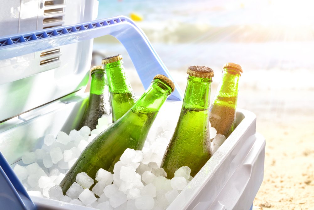 ice in cooler