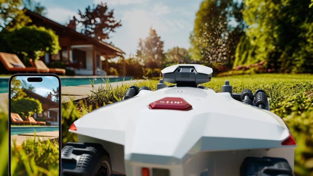 luba 2 mowing lawn