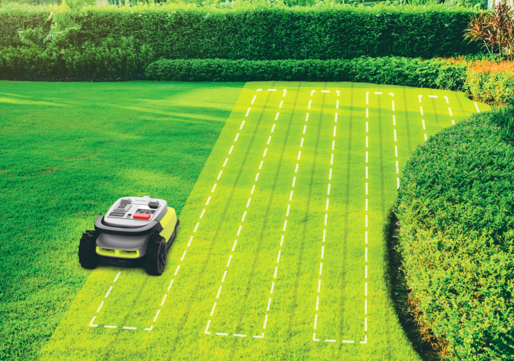 mower with boundary wire