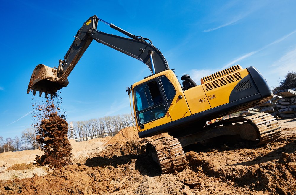 excavator at work