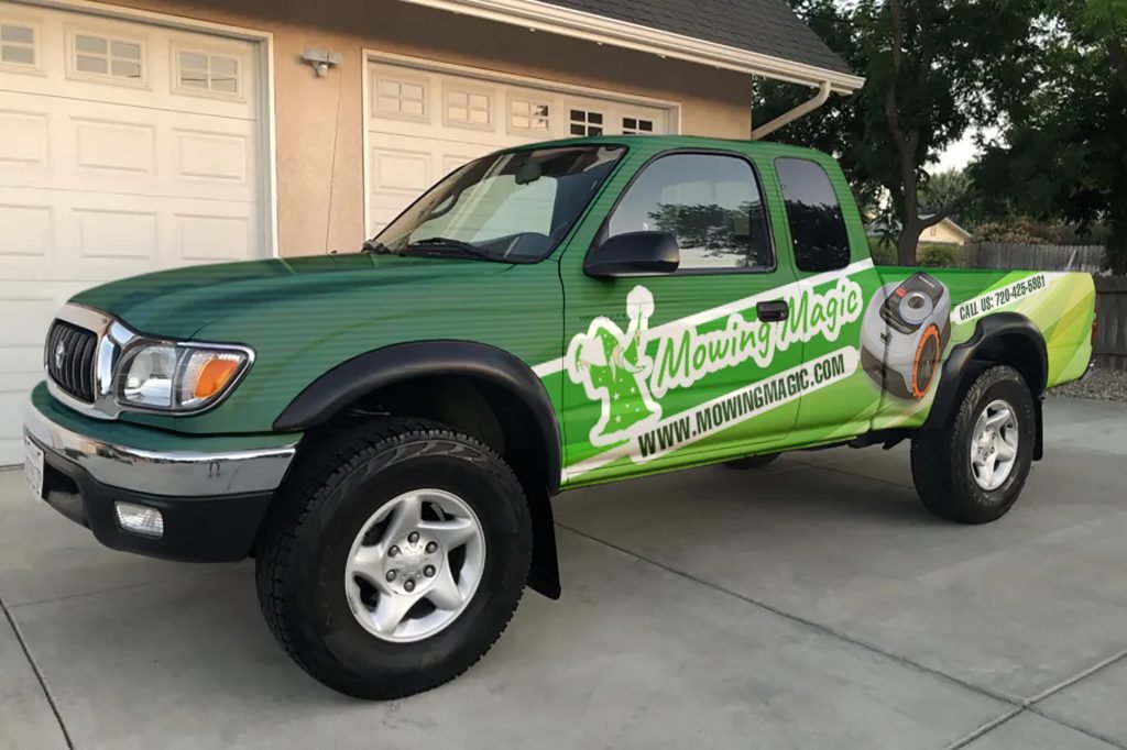mowing magic truck