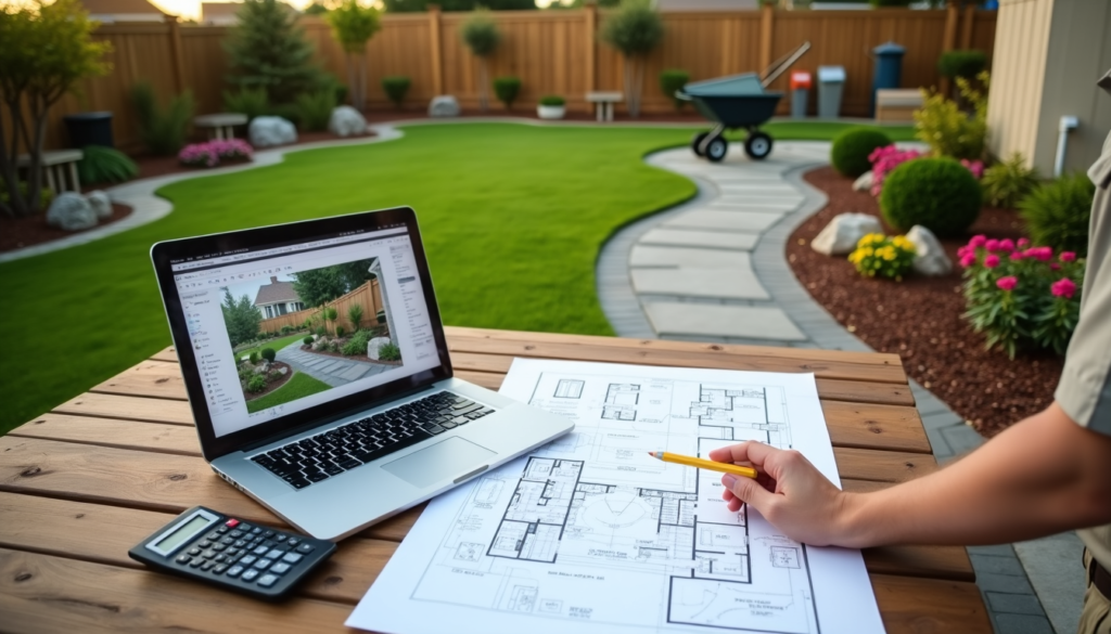 landscape designer at work