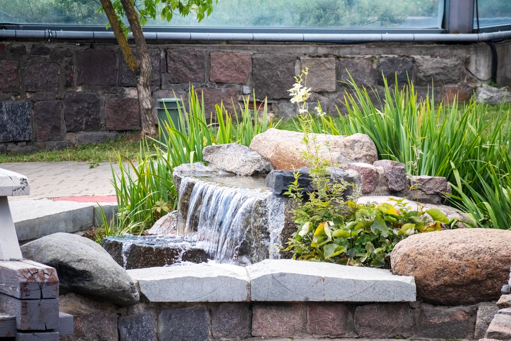 peaceful water feature