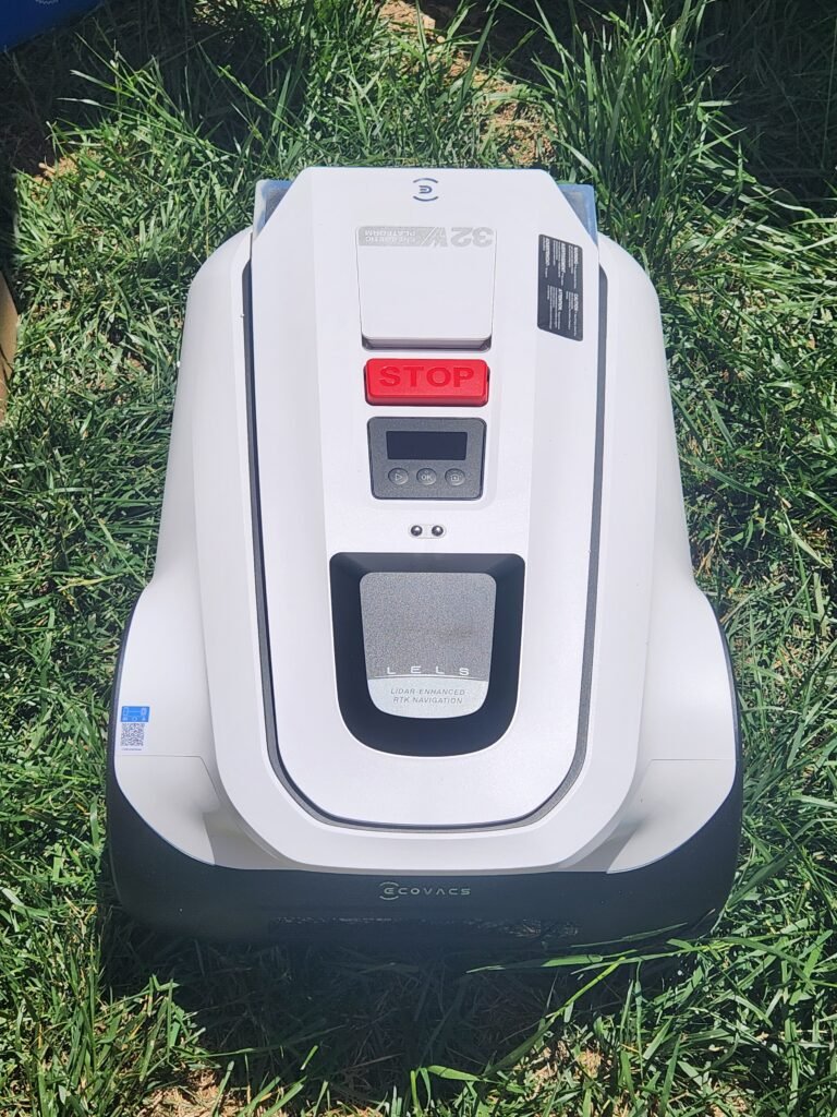 ecovacs mower top view