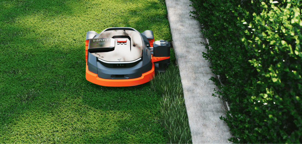 navimow with string trimmer