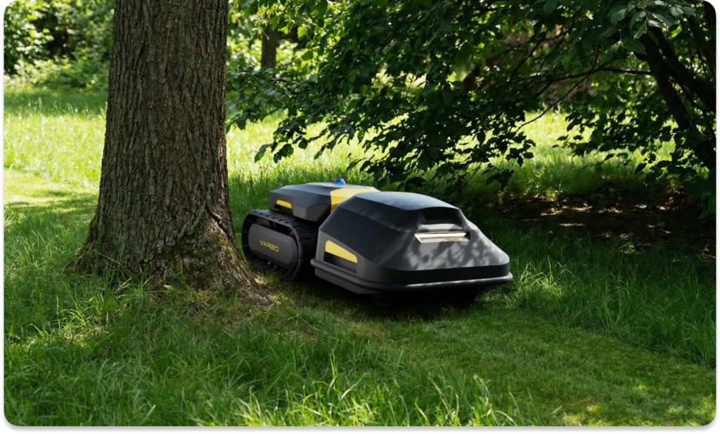 yarbo m robot mowing lawn